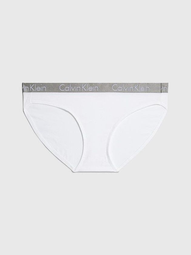 Calvin Klein USA Bikini - Radiant Cotton Womens Briefs White 1489602-LC